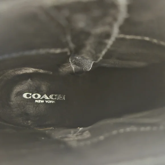 Coach Felicia Leopard Print Calf Hair Wild Beast Bootie Ankle Boots Size 8 B - Picture 8 of 9